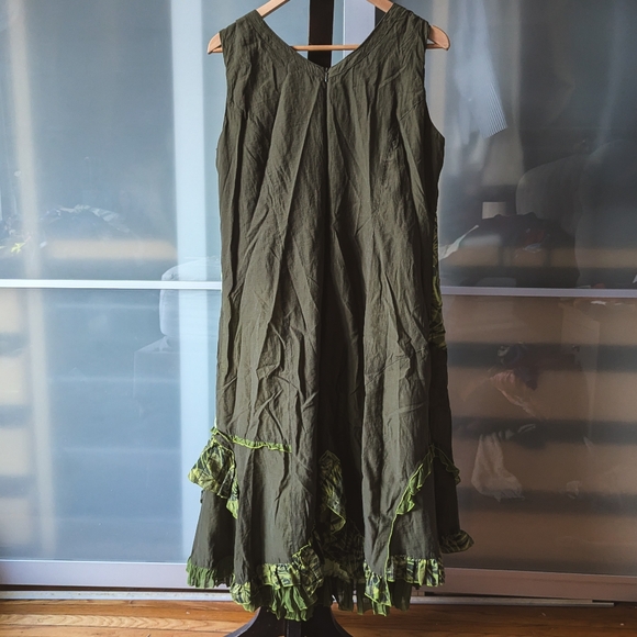 Pre-loved Bohemian Crisca Dress in greens German - size 44GB / 12US / Large - Picture 8 of 16